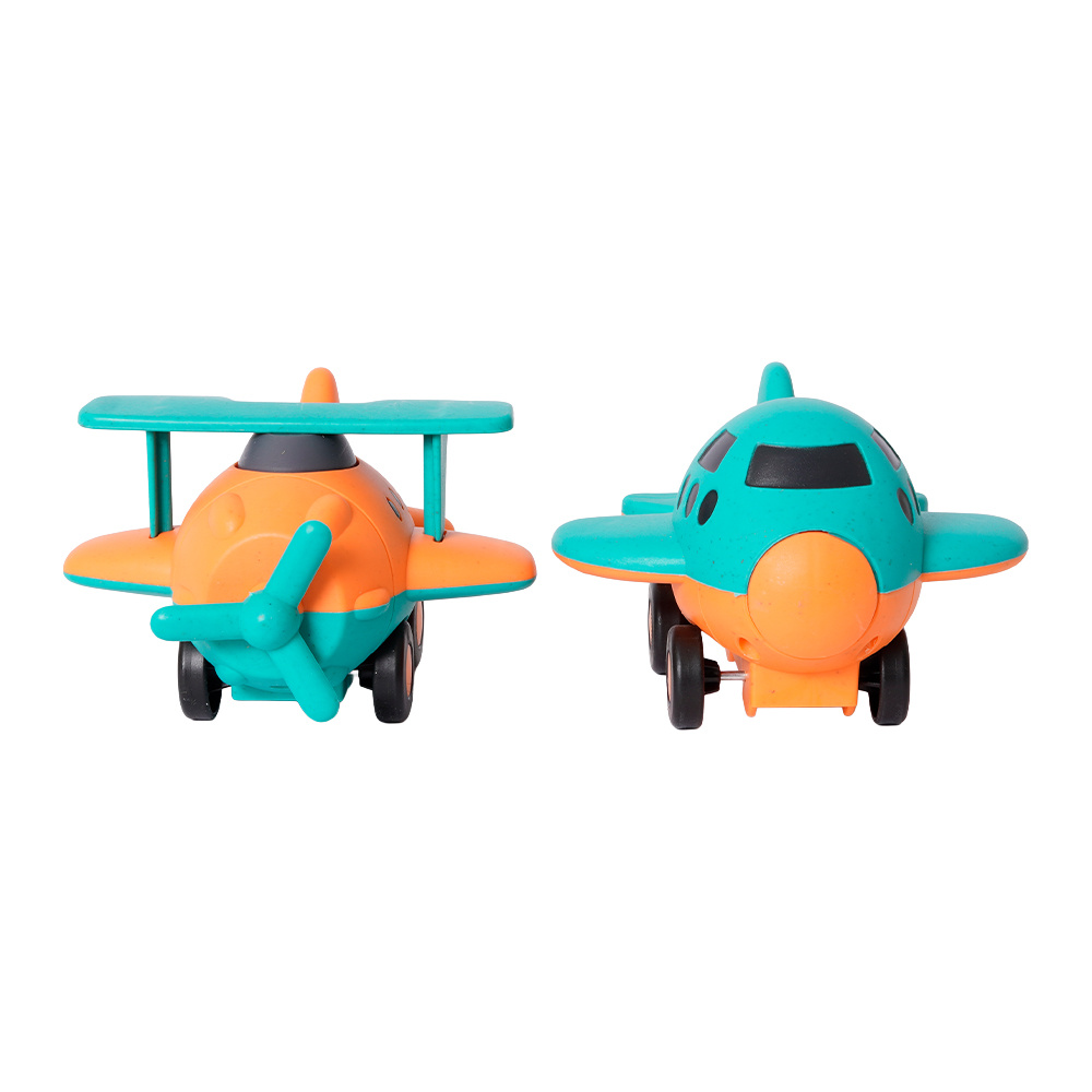 Speelgoedtopdeals BIOplastic Helikopter en Vliegtuig - 9,5 cm