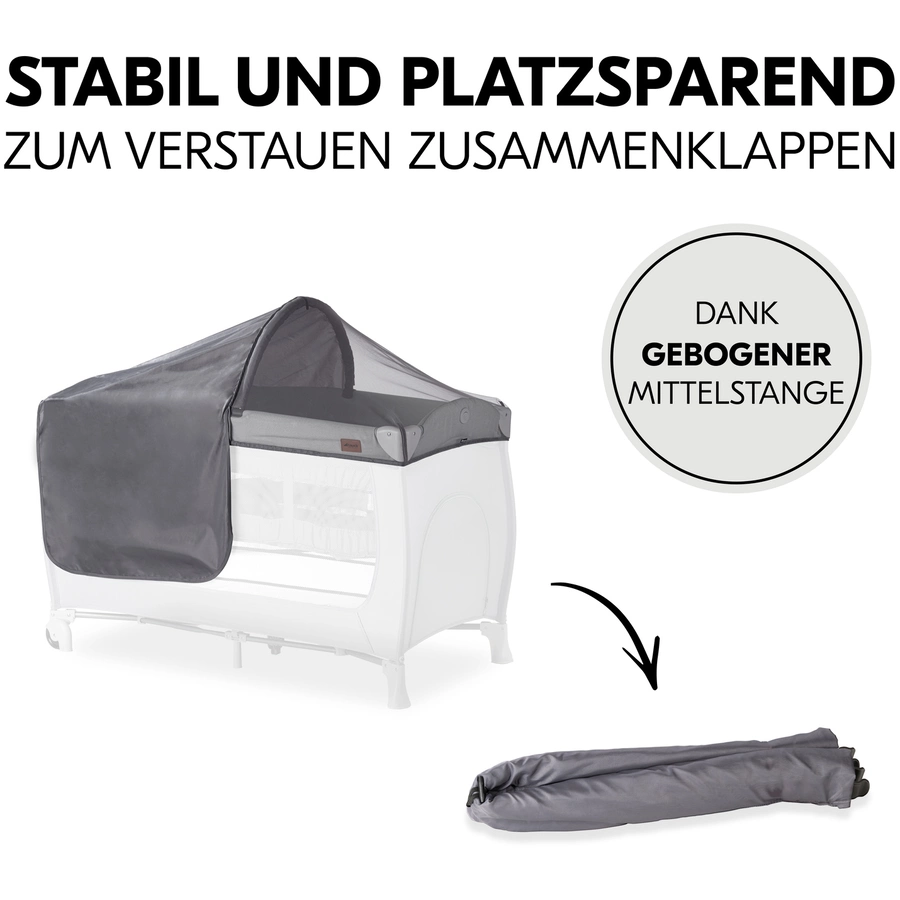 hauck Moskitonetz Travel Bed Canopy Grey