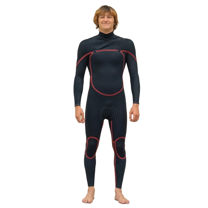 Wetty Warrior  3/2  Front Zip Black