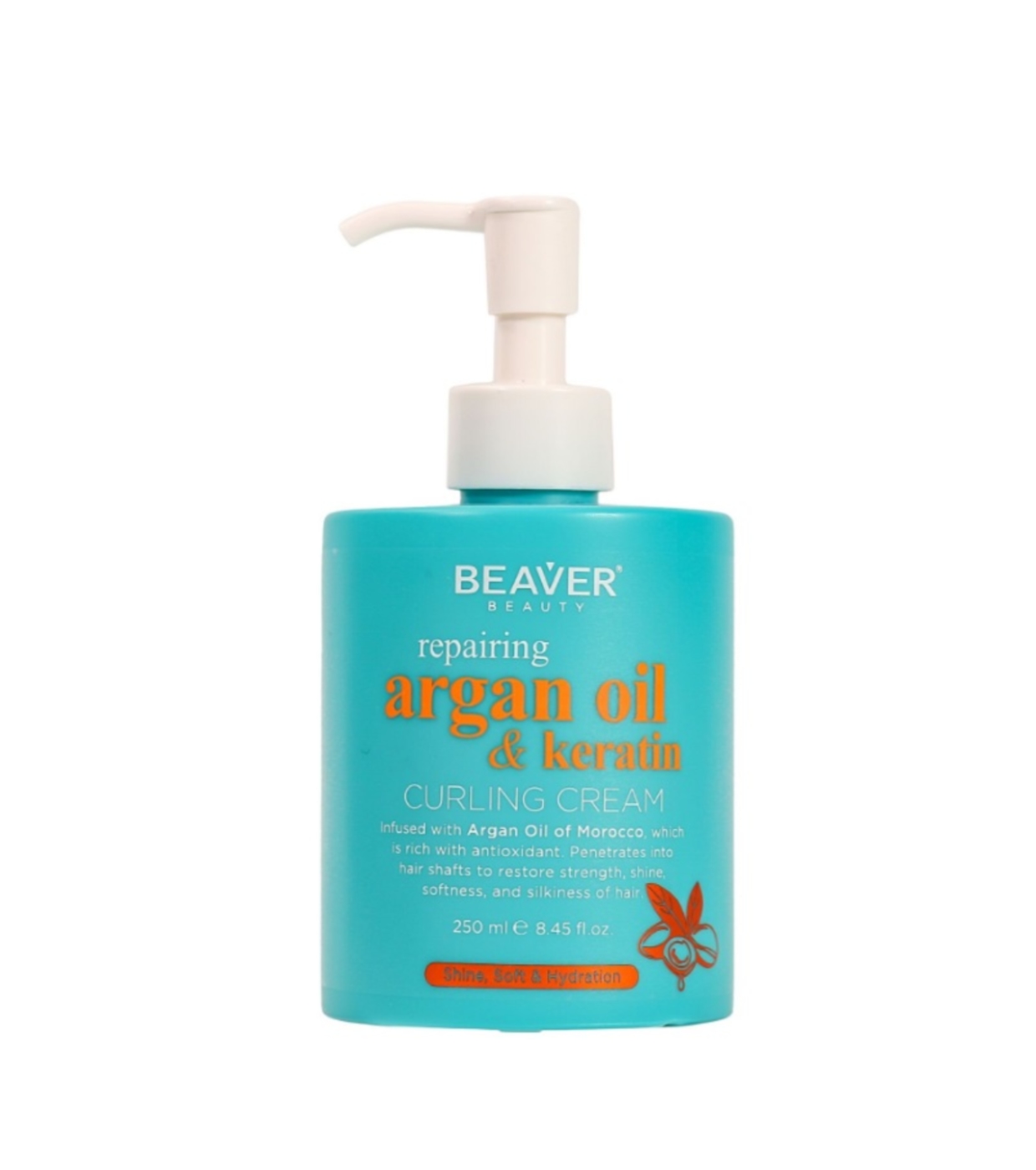 Beaver - *Argan Oil & Keratin* - Creme para Cachos - Cabelos Cacheados