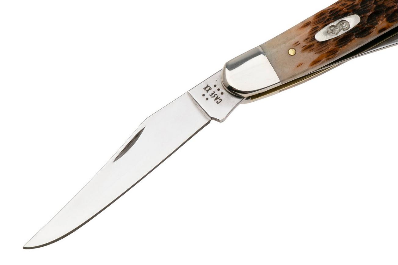 Case Muskrat Amber Bone, Peach Seed Jig, 10798, MUSKRAT SS zakmes