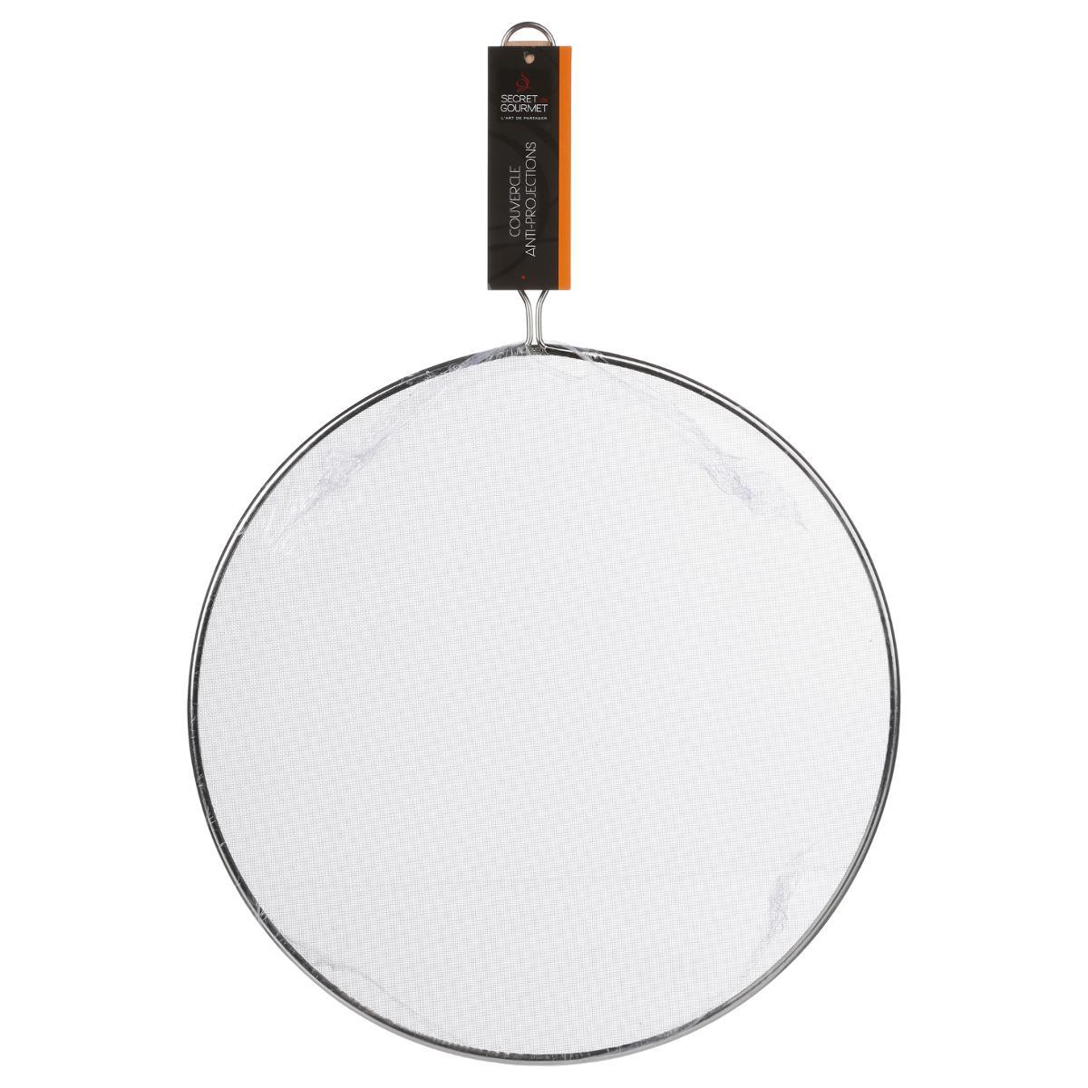 COUVERCLE ANTI PROJECTION MANCHE BOIS 33CM