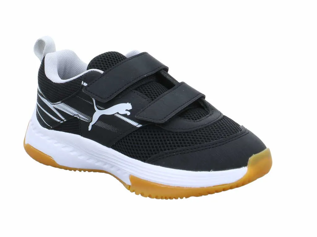 PUMA Kinder Indoor Schwarz Synthetik