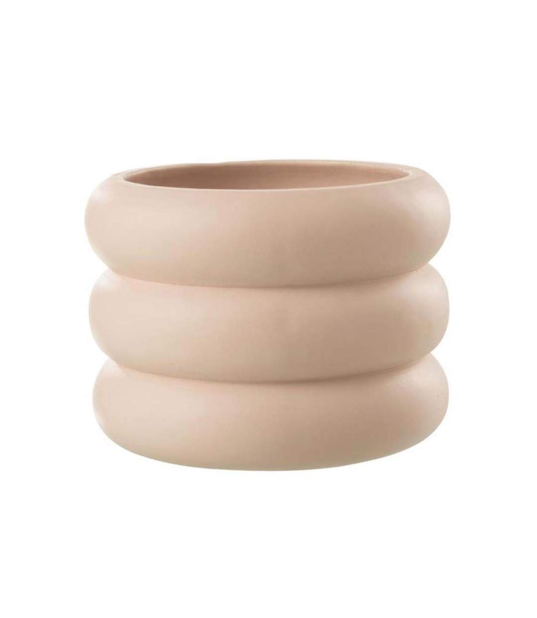 Paris Prix - Cache-pot Déco En Ciment ring 22cm Beige