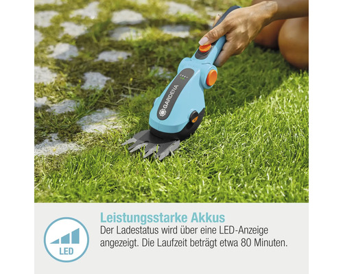 GARDENA ComfortCut Li 3.0Ah snoerloze grasschaar incl. USB-C oplaadkabel en handgreep