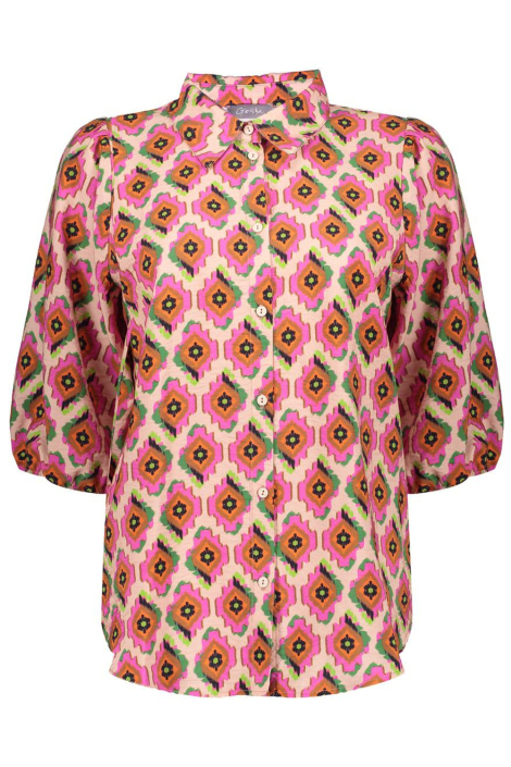 Geisha beige dames blouse