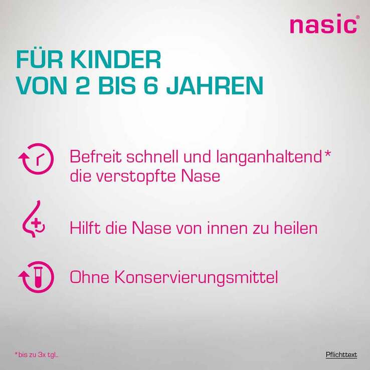 nasic für Kinder O.K. Nasenspray ohne Konservierungsstoffe, 10 ml