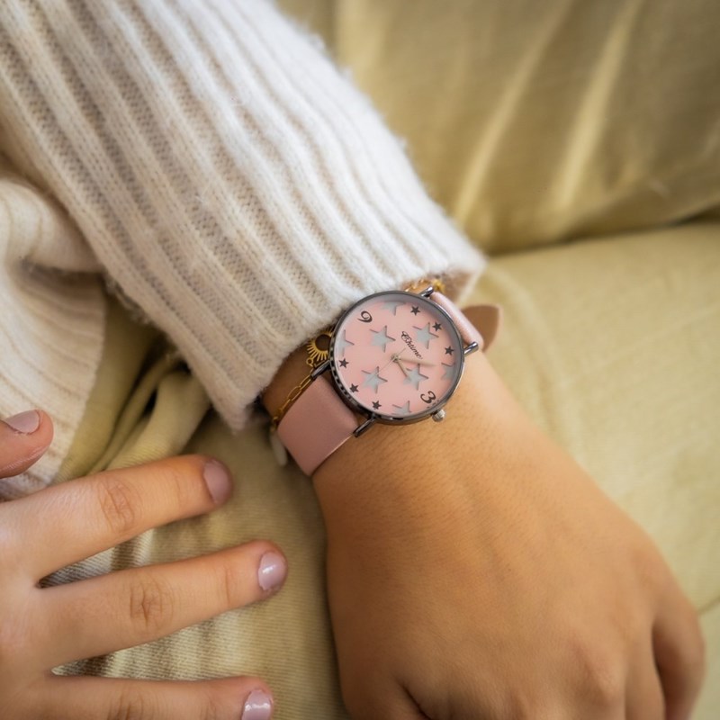 Montre Femme CHTIME bracelet Cuir Rose