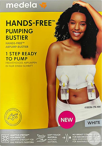 Medela Hands-Free Bustier D'Expression Blanc L 1 Pièce