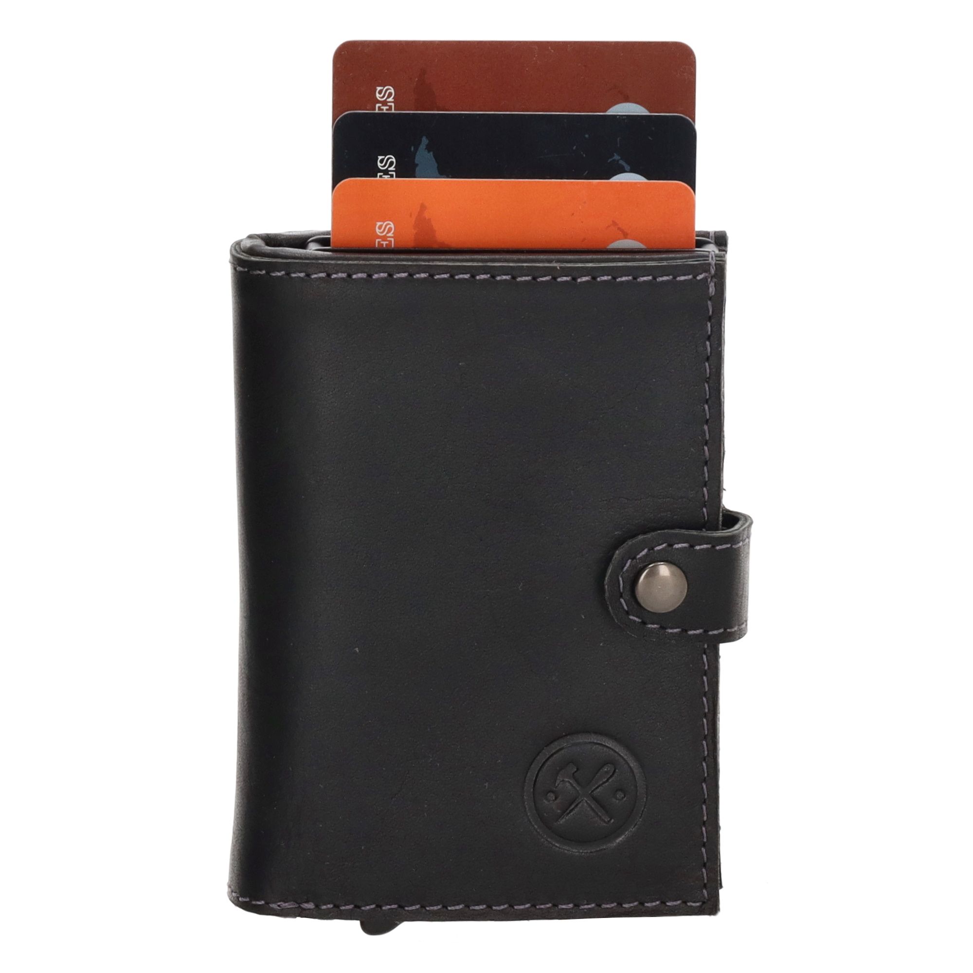 Hide & Stitches Japura Safety Wallet Black