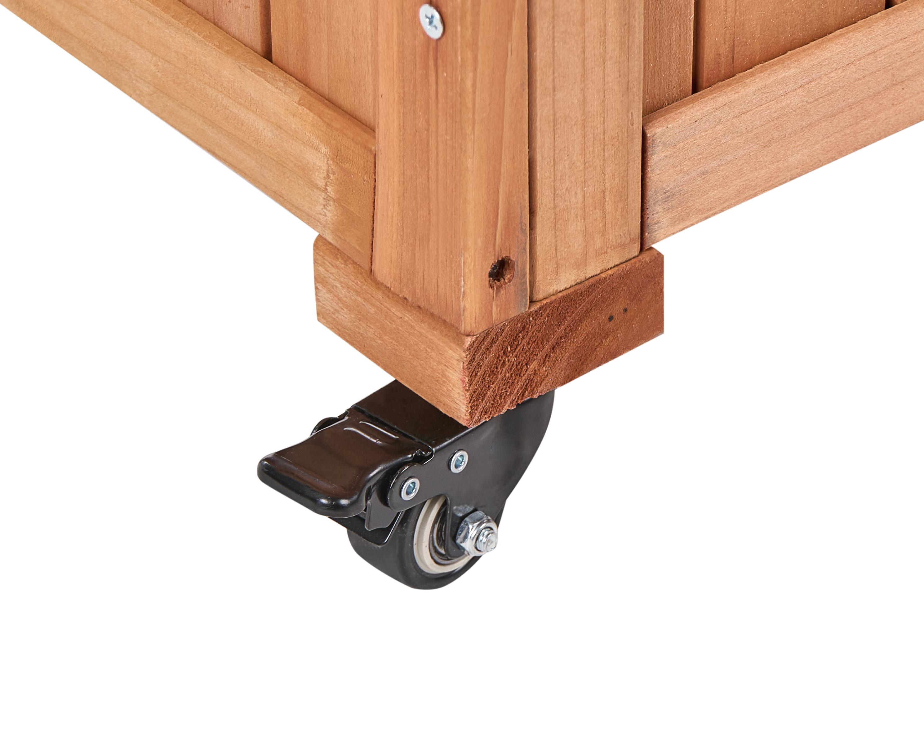 Oppottafel ALTOLIA Dennenhout 70 cm 40 cm Bruin