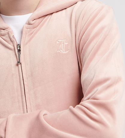 Juicy Couture Cardigan - Tonal - Velour - Adobe Rose