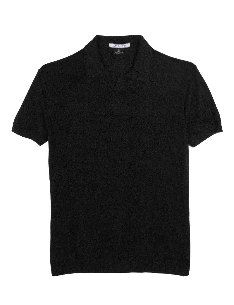 RECYCLED ART WORLD POLO MAILLE NOIR