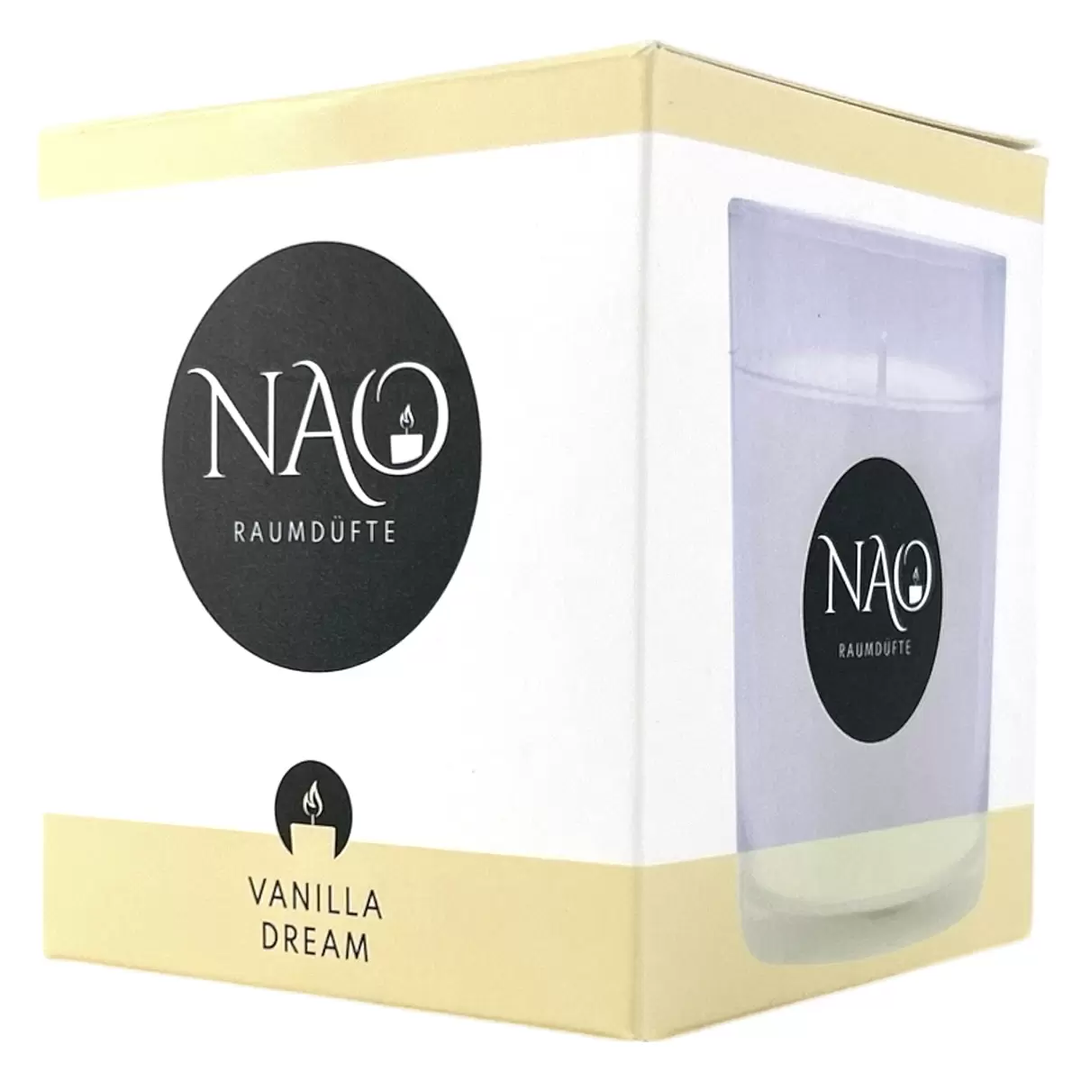 Duftkerze Vanilla Dream NAO natur,transparent