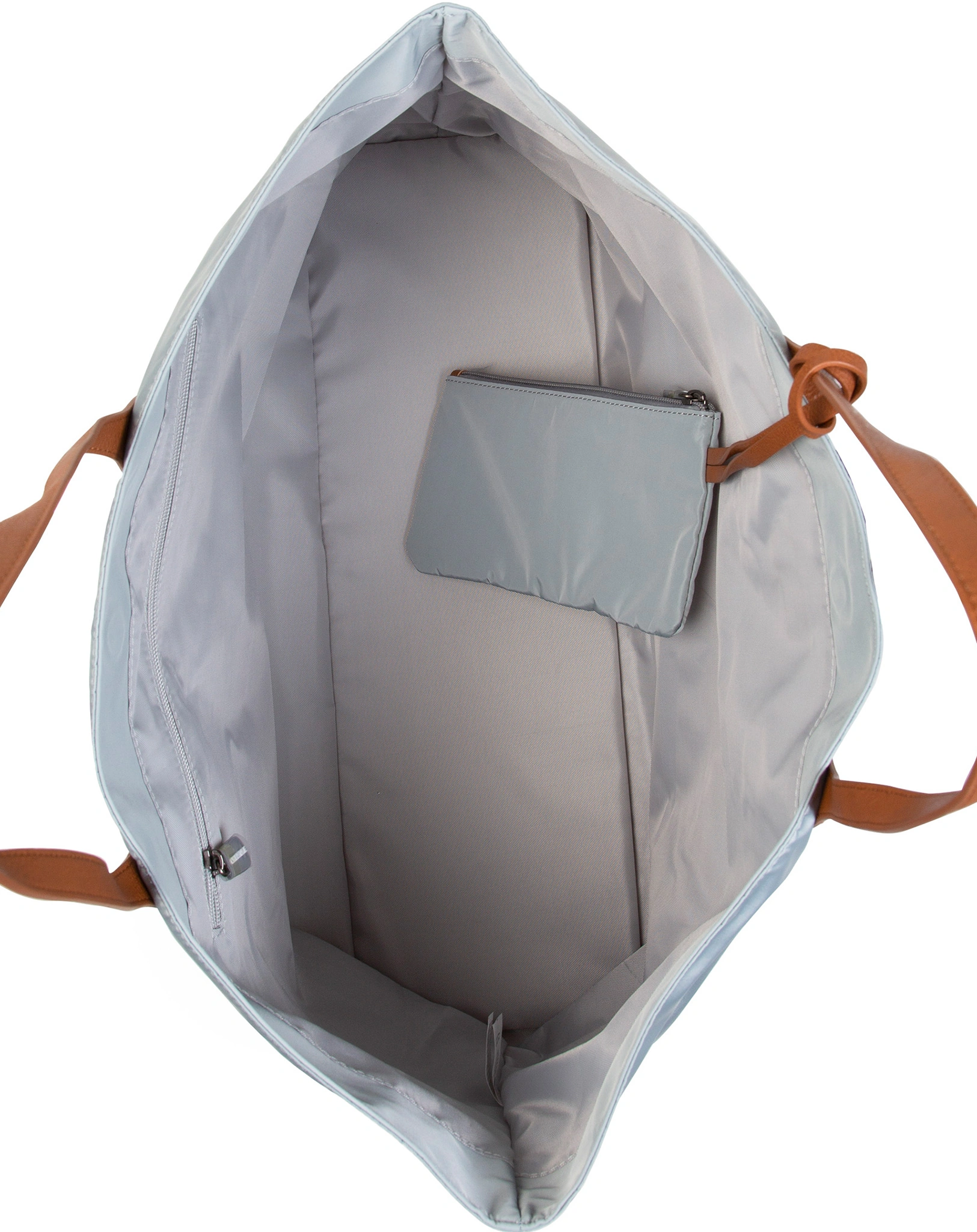 Wickeltasche FAMILY BAG (55x18x40) in hellgrau/offwhite