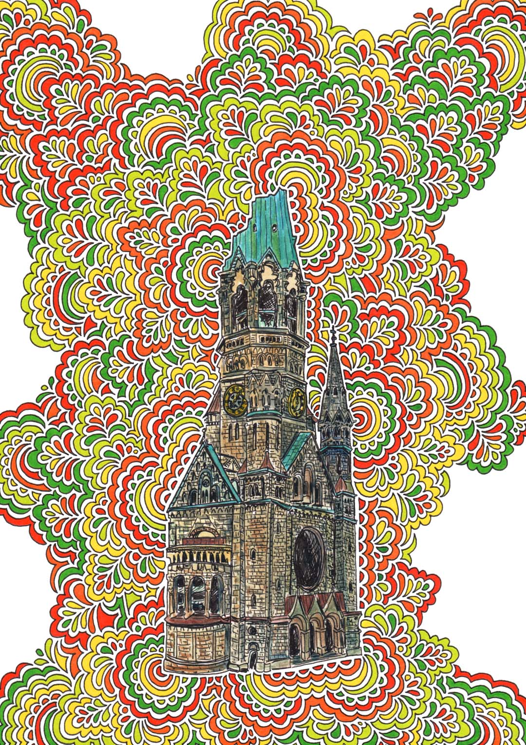 Berlin Gedaechtnis Kirche by Kaitlyn Parker