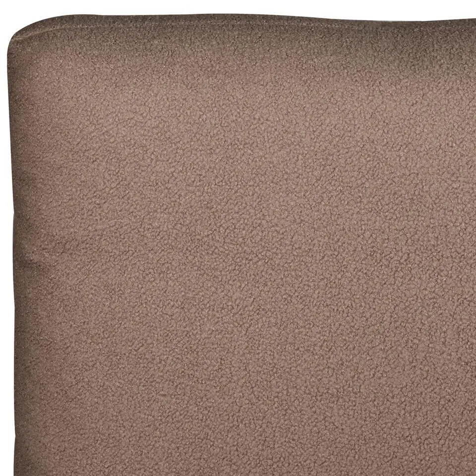 MELLE - Tweepersoonsbed - Bruin - 140 x 200 cm - Bouclé