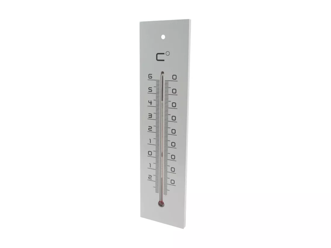 Thermomètre en médium contemporain Gris - 30 cm