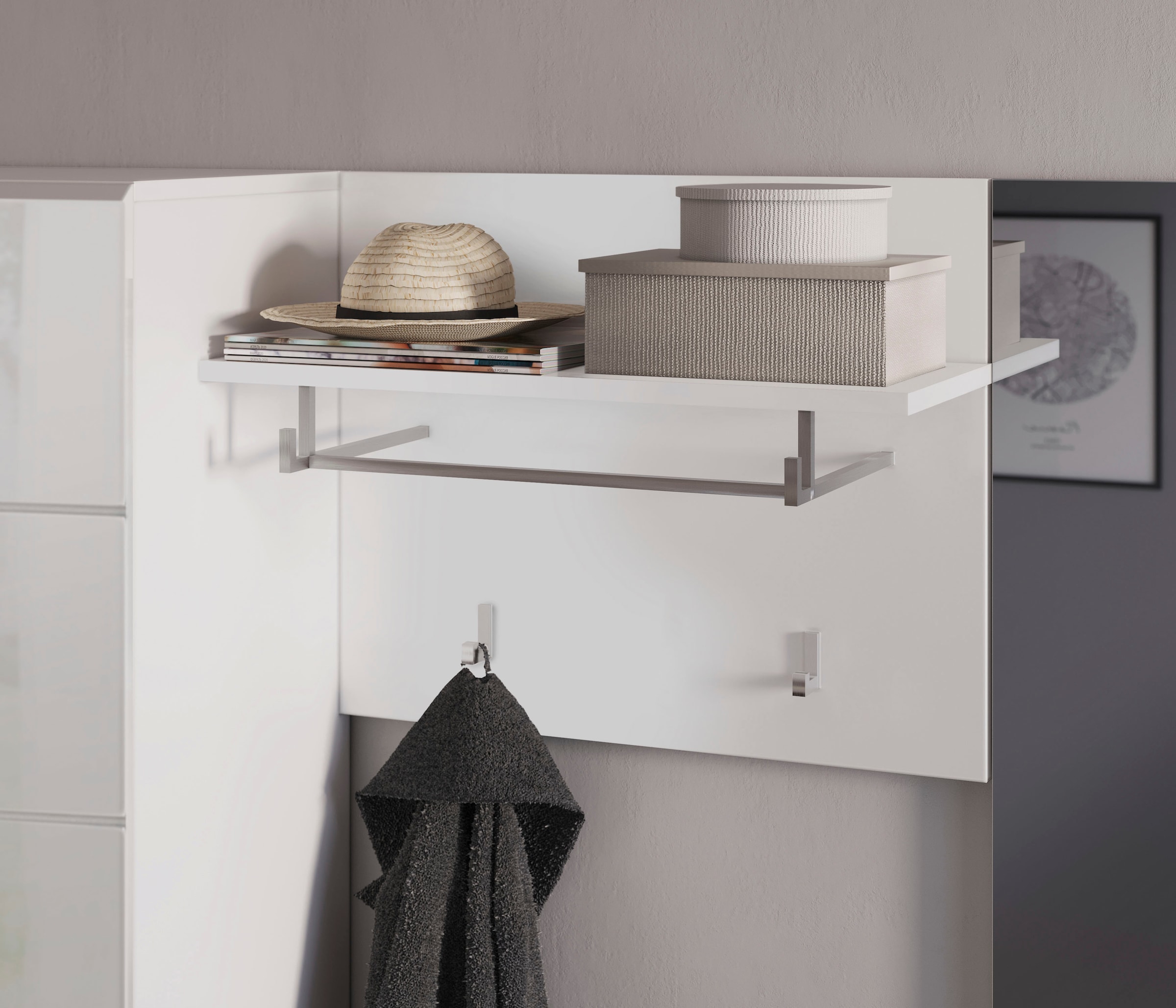 INOSIGN Garderoben-Set »Malmö, Breite 170cm, MDF Front mit Rillenfräsung, 5-teilig, best. aus:« 5 Stk. tlg.