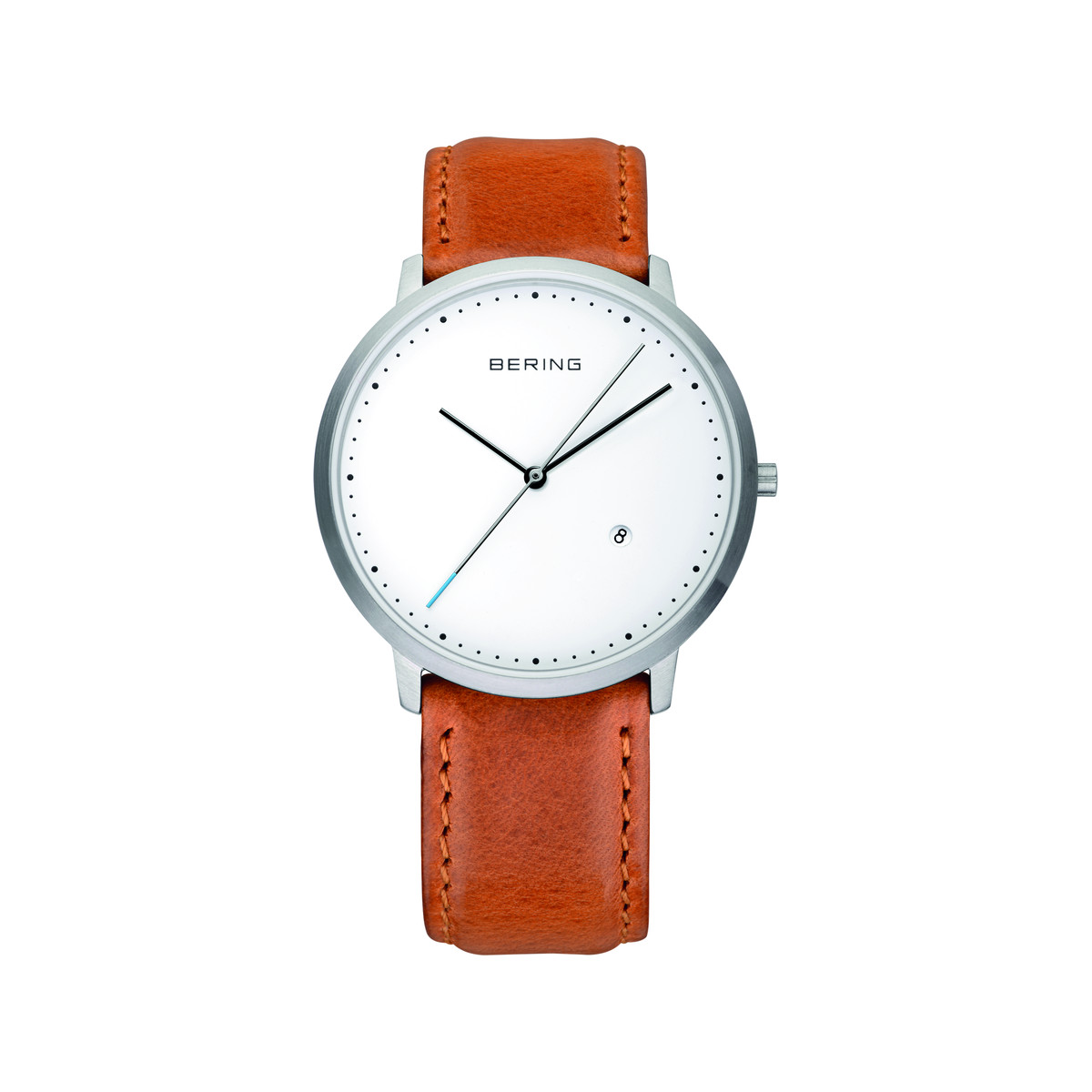 Montre Bering homme acier cuir