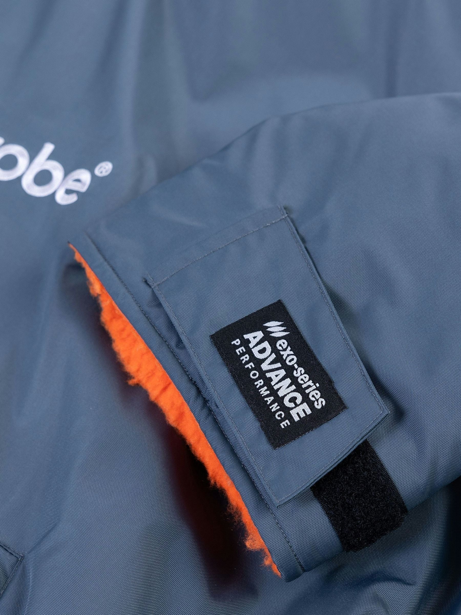 Donkergrijs/oranje - dryrobe Advance Adult Long Sleeve Changing Coats