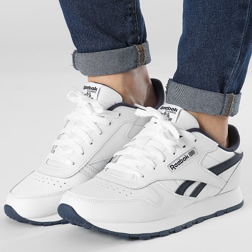 Baskets Femme Classic Leather 100069849 White Vector Navy