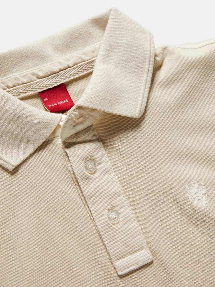 Polo slim fit de algodão