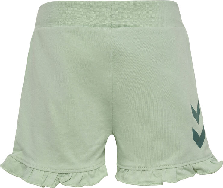 Hummel hmlTALYA RUFFLE SHORTS Silt green