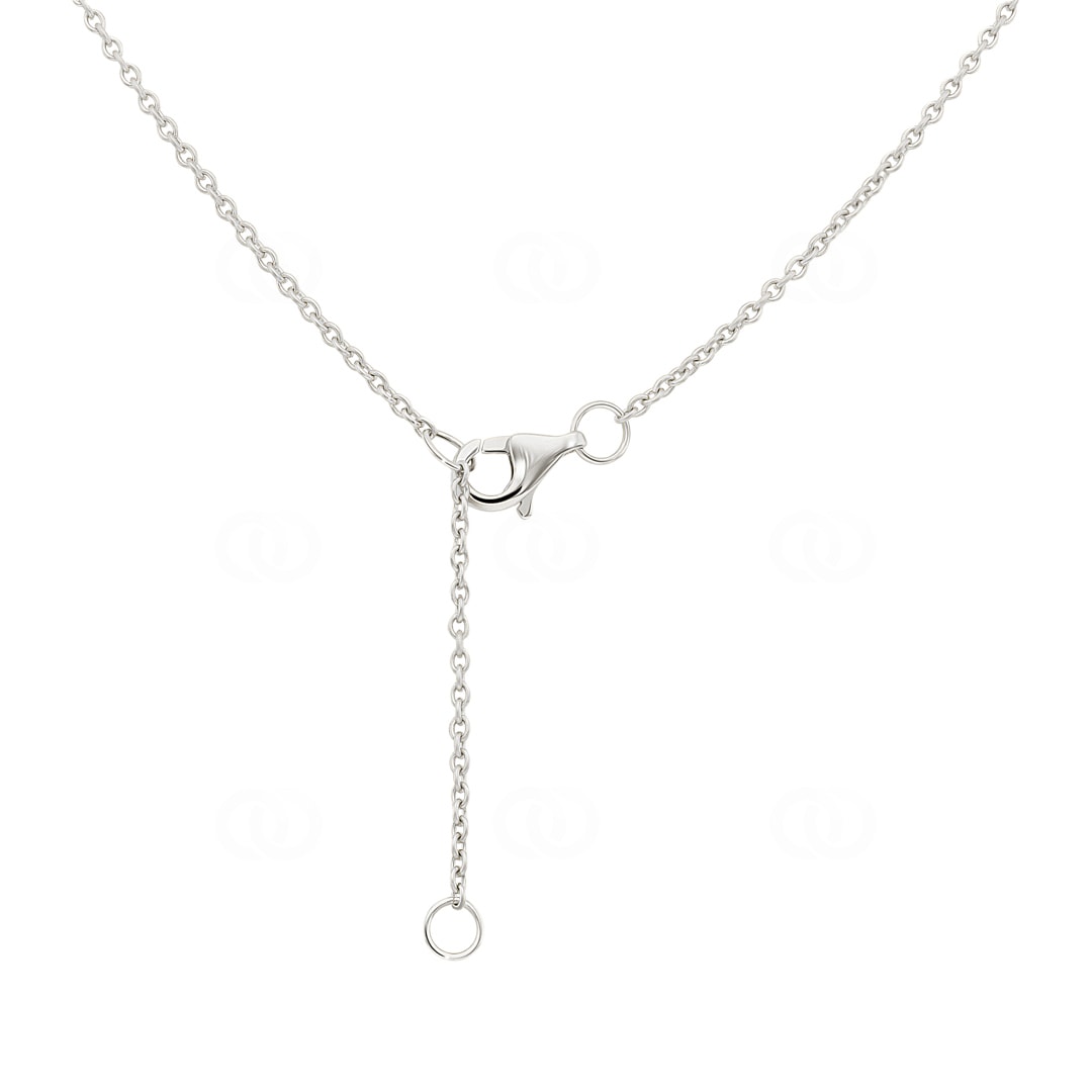 Collier 750/18 K Weissgold mit Diamanten 0.28 ct H/Si