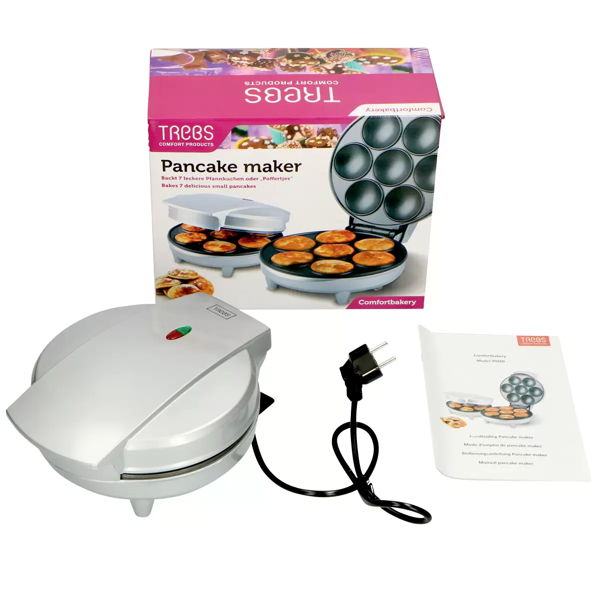 Waffeleisen Trebs Silber