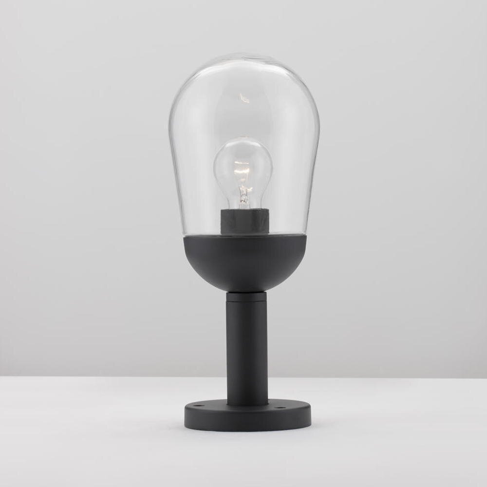 Omika padverlichting in donkergrijs E27 IP54 370mm