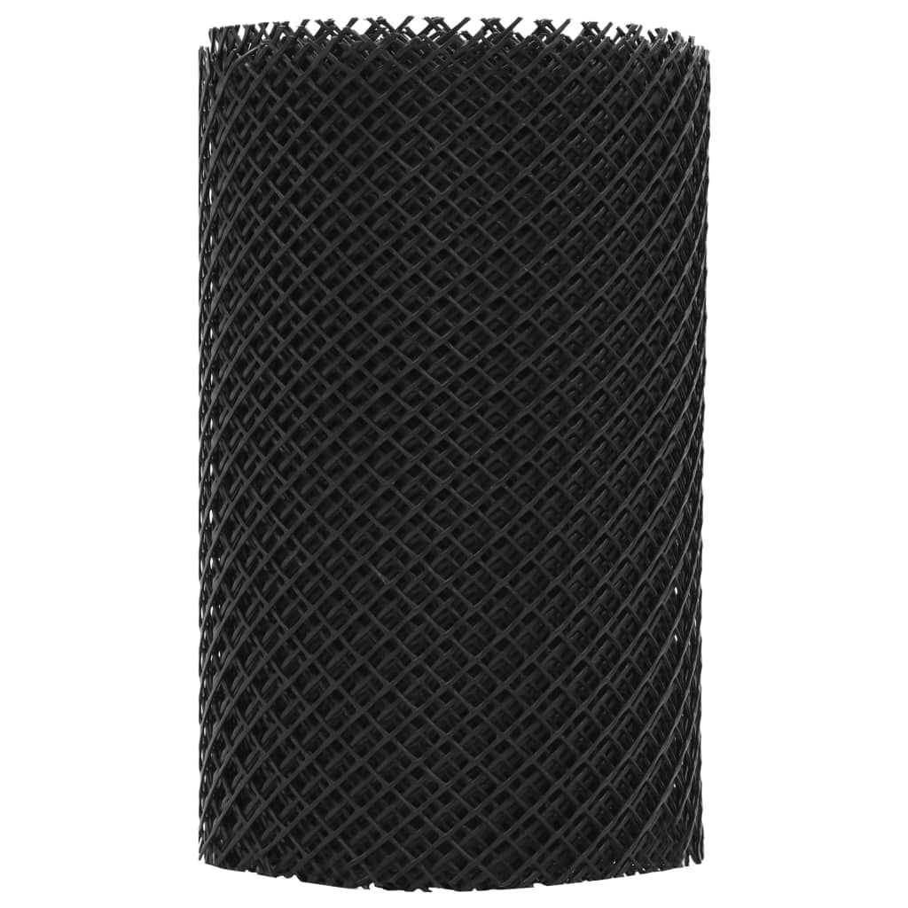 vidaXL 4 stuks dakgootbeschermingsgaas met bevestigingen, HDPE, 1,08 m²