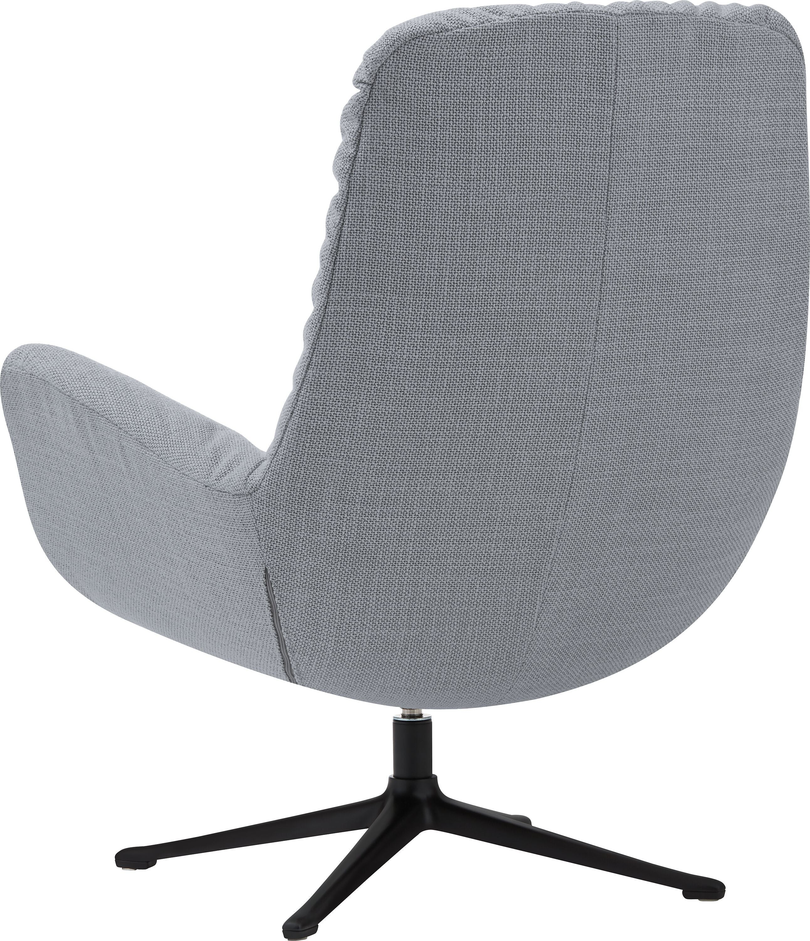 ANDRES Sessel - Hellgrau / B: 83.0 cm x T: 94.0 cm x H: 97.0 cm