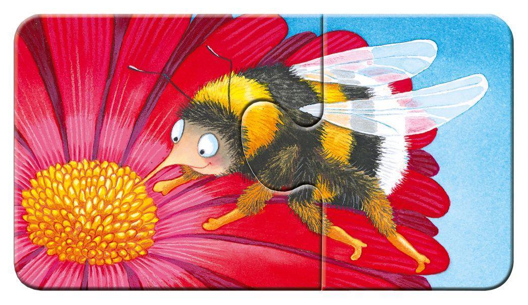 Puzzle Tiere im Garten 9x2-teilig