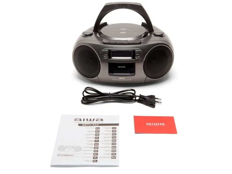 Aiwa BBTC-660DAB/MG, Analog & digital, DAB , FM, Afspiller, CD, Program, Top