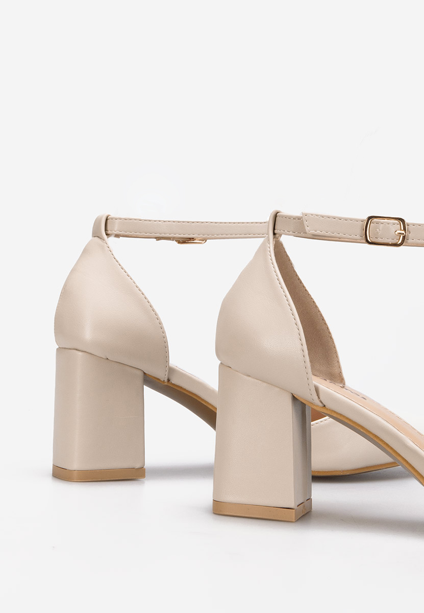 Chaussures à bride beige Alivila