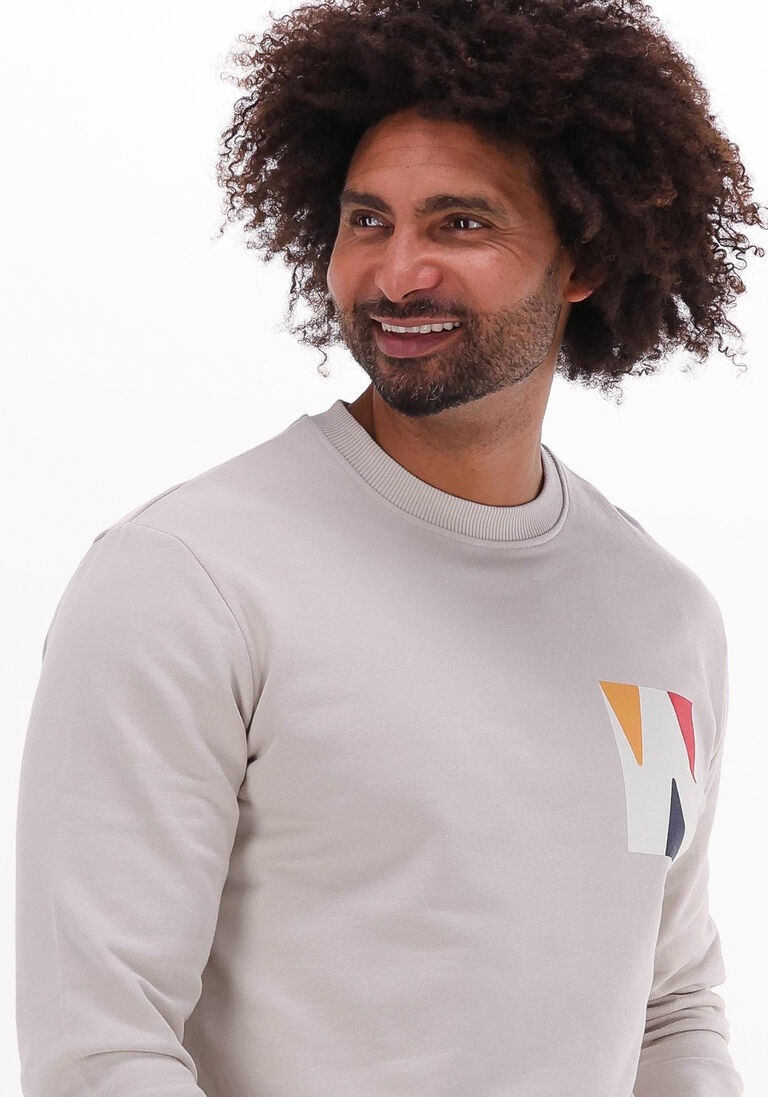 WOODBIRD beige woodbird sweater jacs box crew