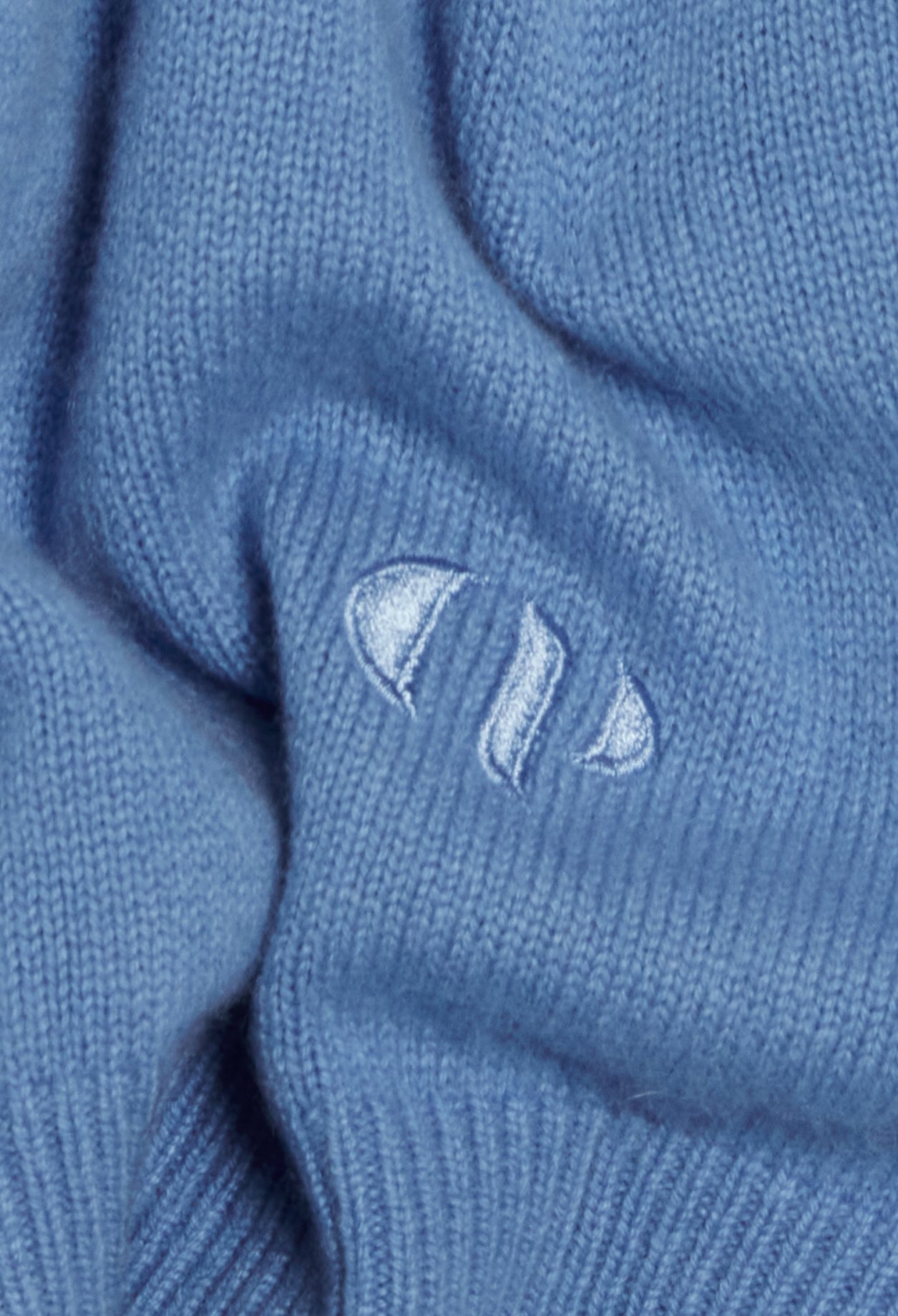 Pull bleu 100% cachemire