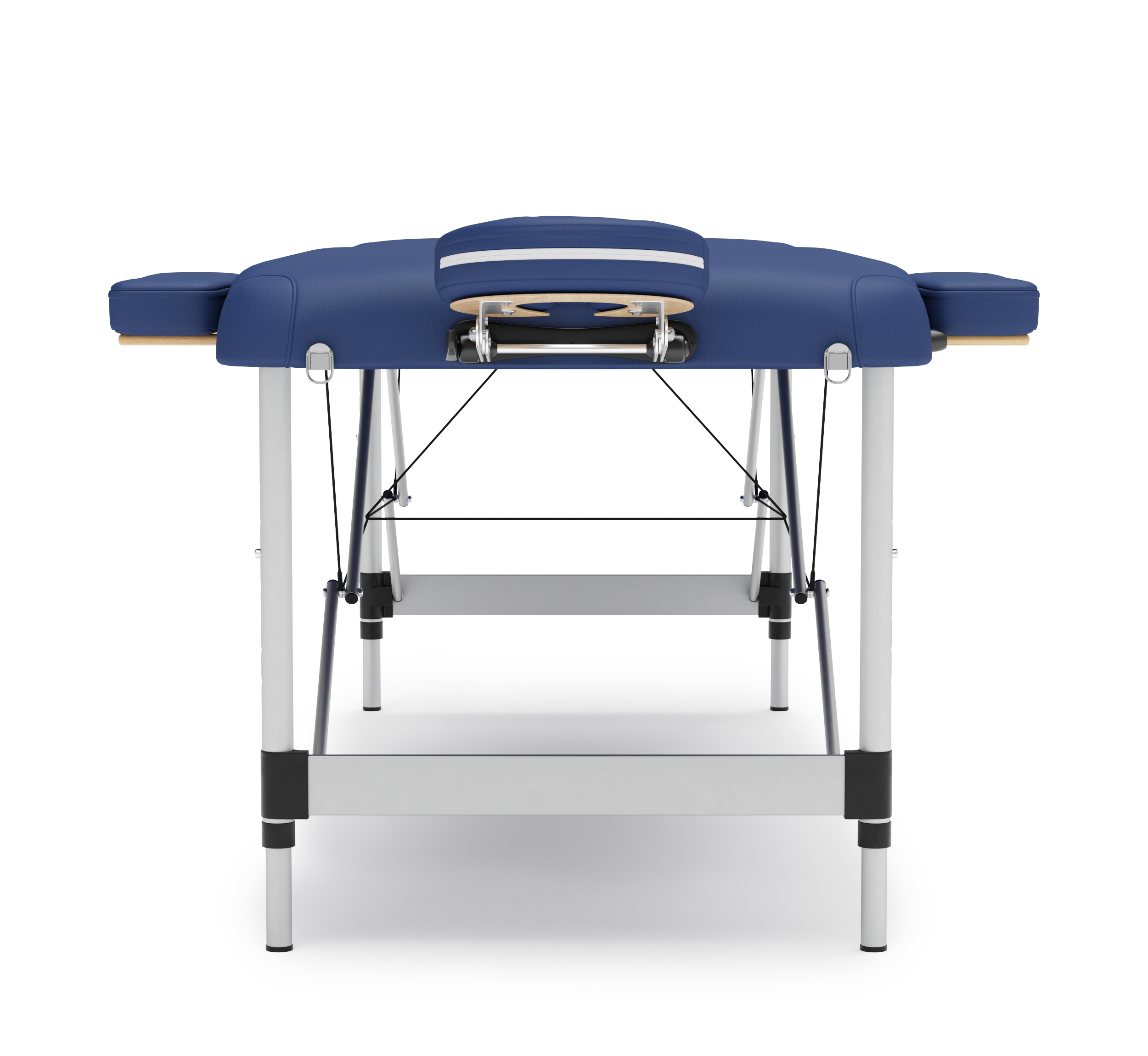 Massageliege 2-Zonen Alu blau