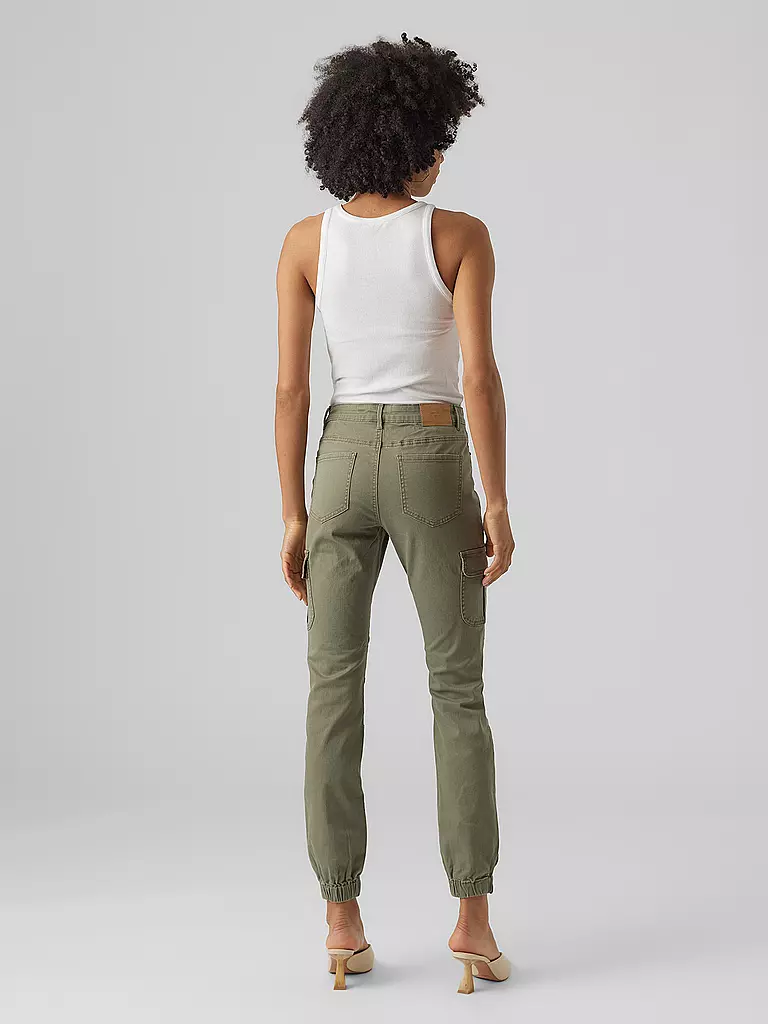 VERO MODA Cargohose VMIVY olive