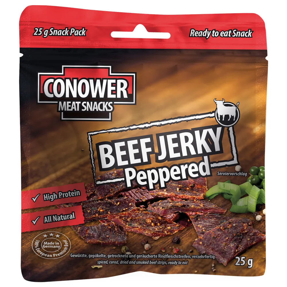Conower Snacks -  Beef Jerky Peppered 25 g