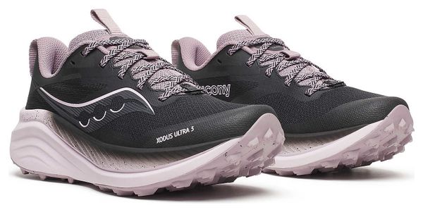 Chaussures Trail Saucony Xodus Ultra 3 Noir/Blanc Femme