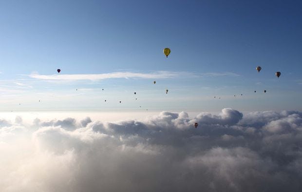 Ballonfahrt über Ludwigshafen