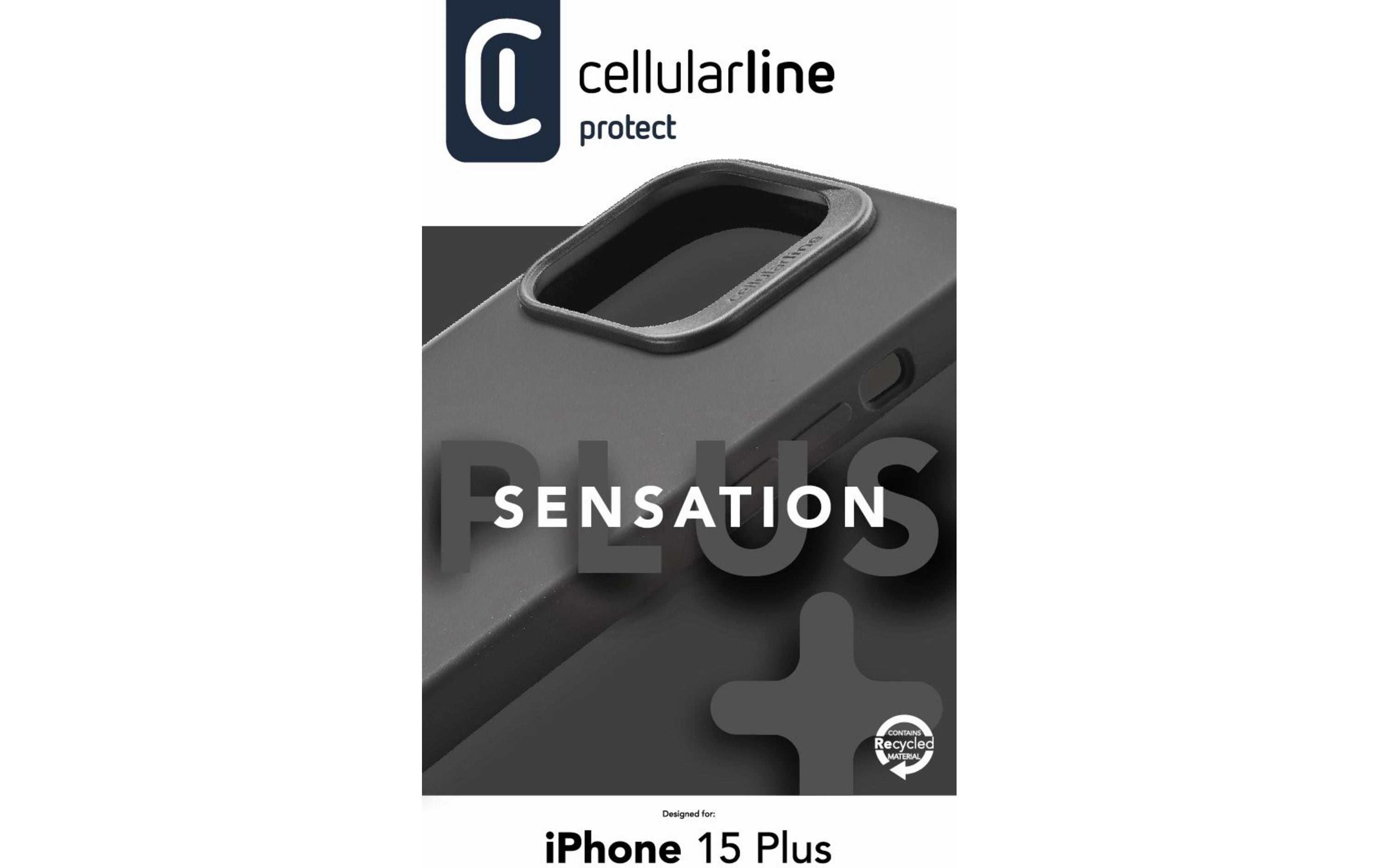 Back Cover Sensation+ iPhone 15 Plus BlackSchutzhülle für das Apple iPhone 15 Plus