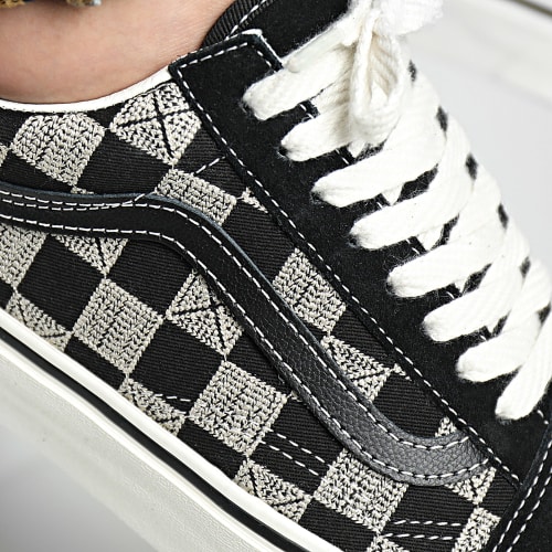 Baskets Old Skool CP5BM81 Stitch Checkerboard Black
