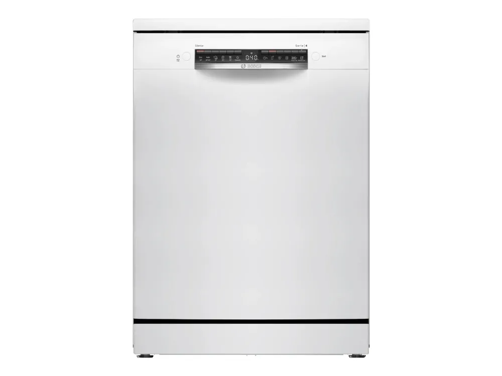 Bosch Serie | 4 SMS4HVW00E - Opvaskemaskine - Wi-Fi - Niche - bredde: 60 cm - dybde: 55 cm - højde: 81.5 cm - hvid
