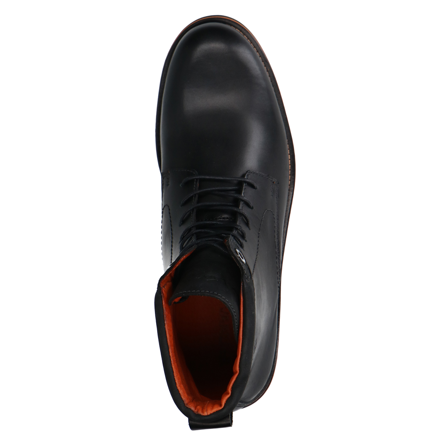 Zwarte leren veterboots