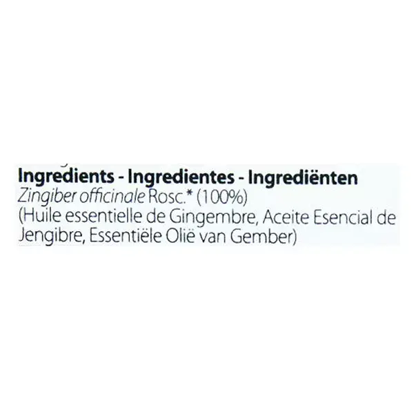 Óleo Essencial de Gengibre Orgânico Pranarom 5ml