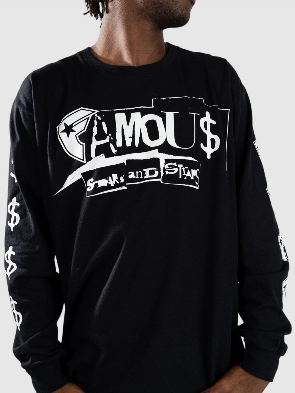 Famous Stars And Straps Cut N Paste Long Sleeve T-Shirt black