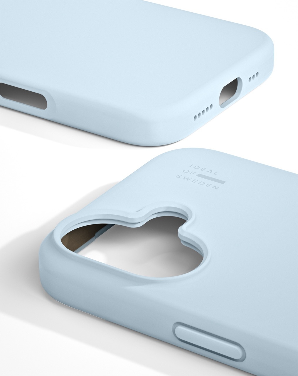 iPhone 16 MagSafe Silikon Hülle Case Recycled (IDSICMS-I2461-501) - Hellblau